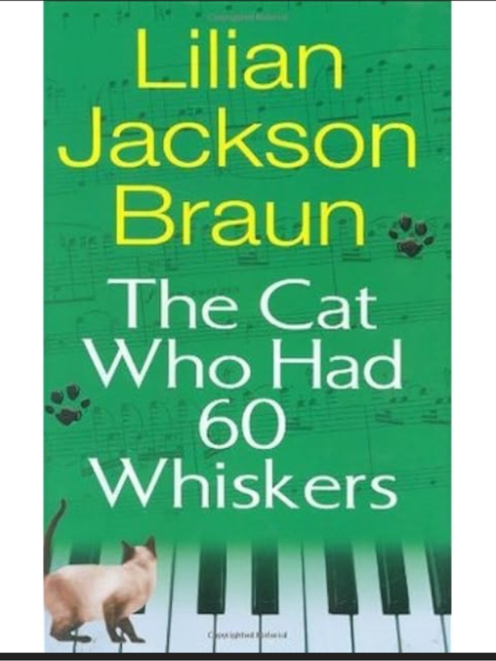 The Cat Who had 60 Whiskers by Lillian Jackson Braun Original Penguin Mystery